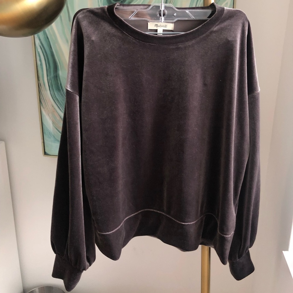 Small Madewell Velvet Sweater
